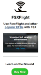 Mobile Screenshot of fsxflight.com